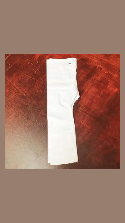Bhakta white trousers, sizes 26 to 32