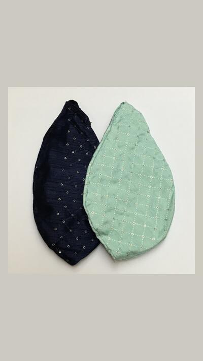 Women’s japa pouch – blue/turquoise