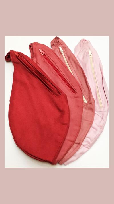 Men’s Japa pouch, sturdy, plain colour