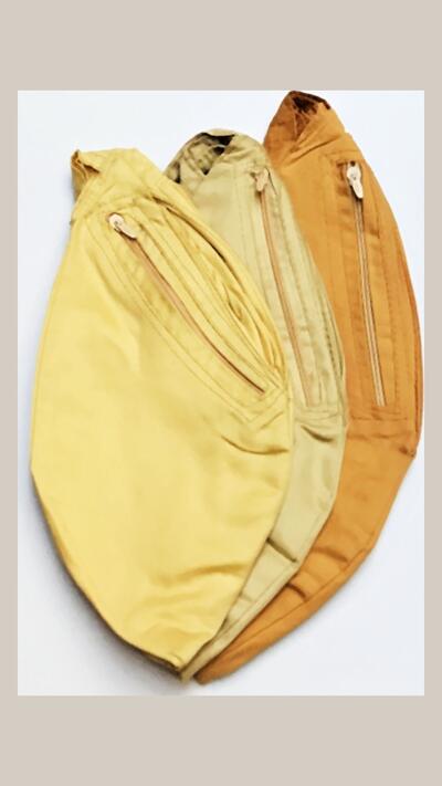 Men’s Japa pouch, sturdy, yellow