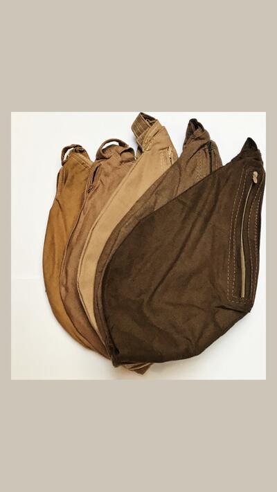 Men’s sturdy brown japa pouch