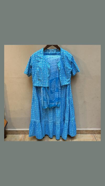 Gopi dress, blue, L