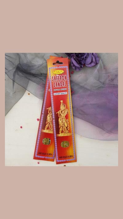 Saffron Sandal Incense Sticks