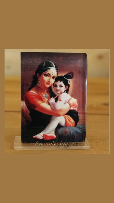 Yashoda with Krishna 7 x 5 cm