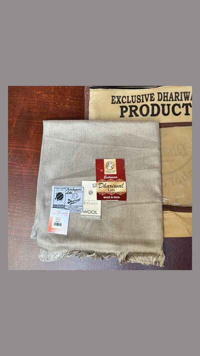 Dhariwal luxury shawl, wool and polyester