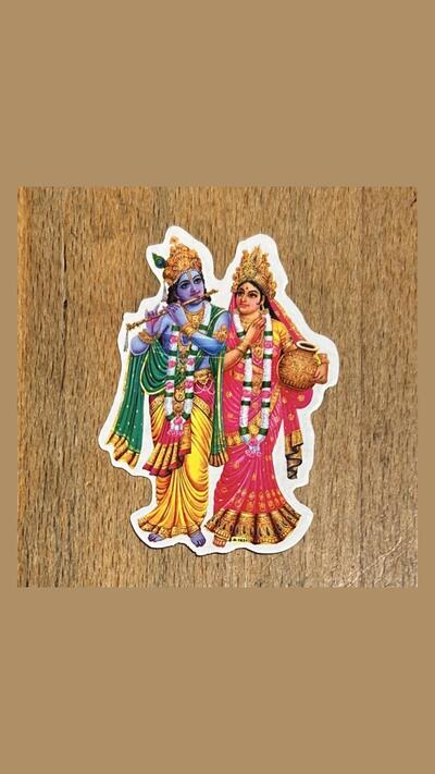 Rādhā-Krishna sticker