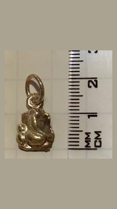 Ganesha pendant – gold-plated/silver