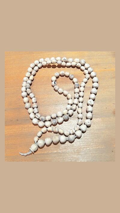 Japa mala with irregular beads