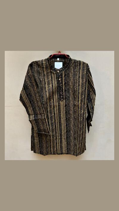 Boys’ set in ochre and black, long-sleeved, size 30