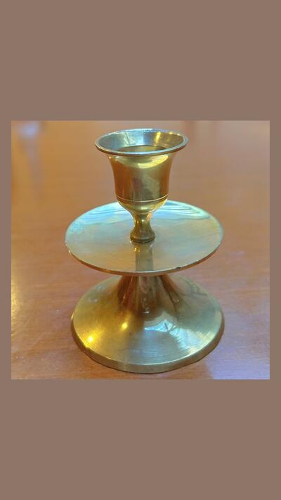 Taller brass candlestick