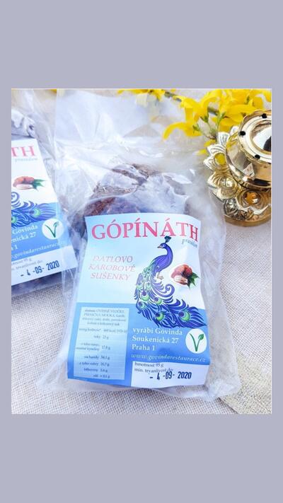 Gópínáth – biscuits made from dates, carob and oat flakes, 95 g