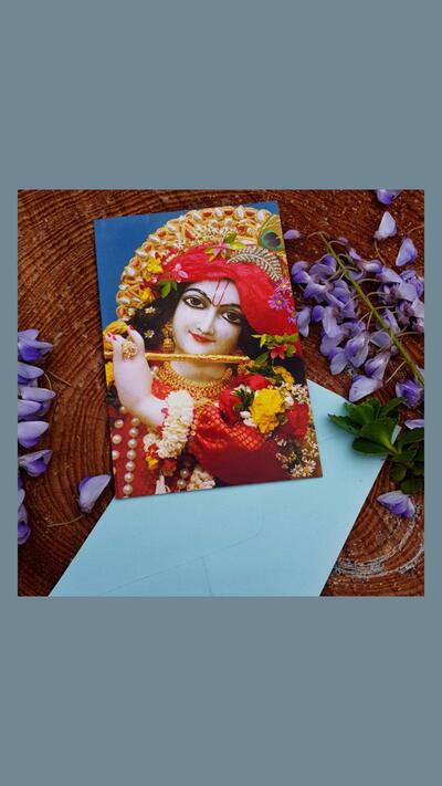 A card with a larger envelope