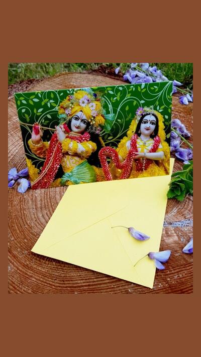 A card with a larger envelope