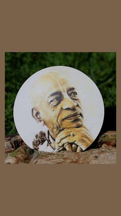 Prabhupāda sticker, approx. 9 cm
