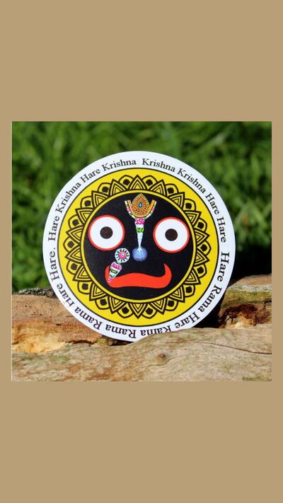 Jagannath sticker, 10 cm in diameter