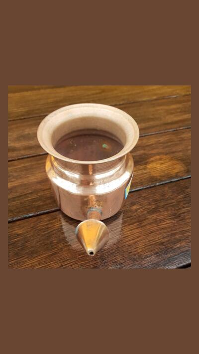 Nasal rinse pot – copper