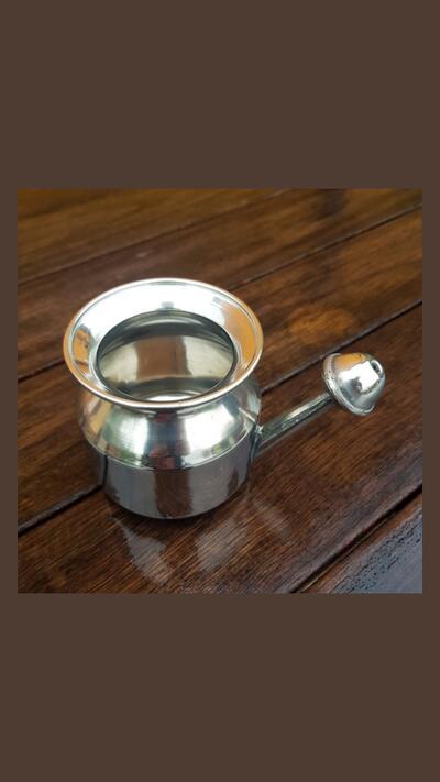 Nasal rinse pot – stainless steel