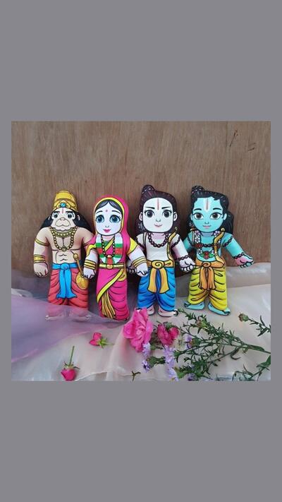Dolls of Rama, Lakshmana, Hanuman and Sita