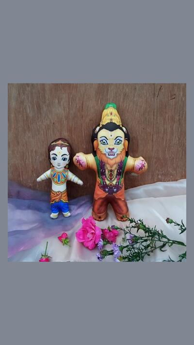 Nrsimha & Prahlád dolls