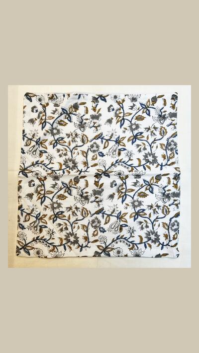 38 x 38 cm Hand Block cushion cover