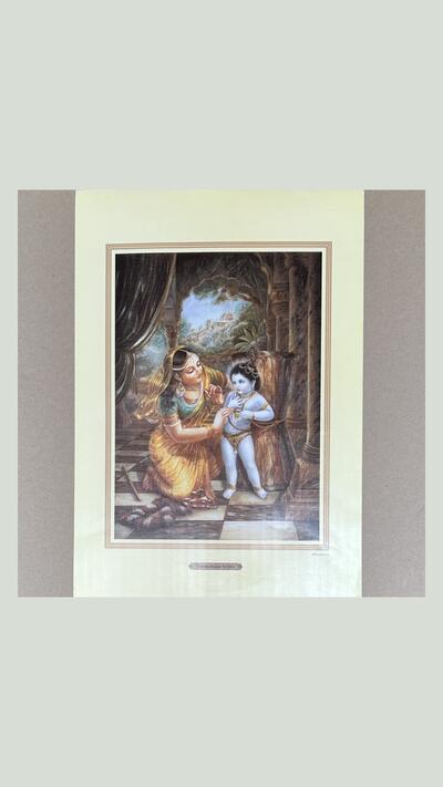 A3 poster: Yasoda ties up Krishna