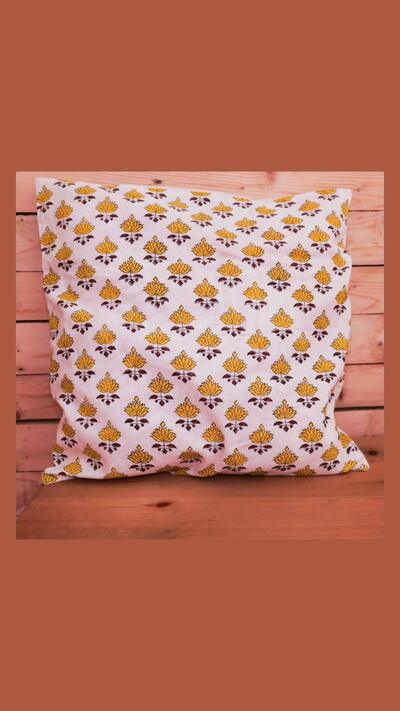 41x41 cm Hand Block pillowcase