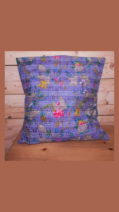 Quilted pillowcase, 42 x 42 cm