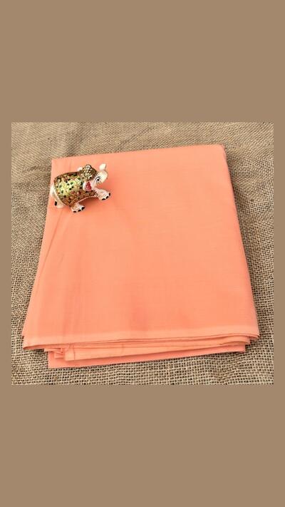 Orange dhoti without a pattern