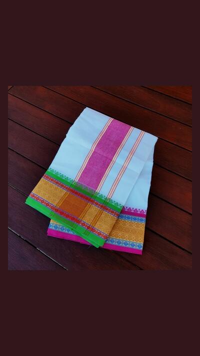 A pink and gold stripe