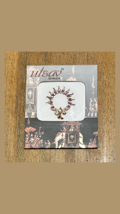 Bindi/stick-on tattoo, round, single-colour, diameter 2.8–3.8 cm