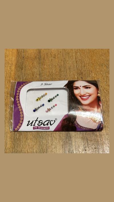 Coloured bindi, 1.6 cm
