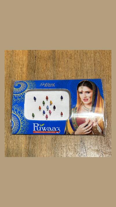 Small, colourful Bindi beads