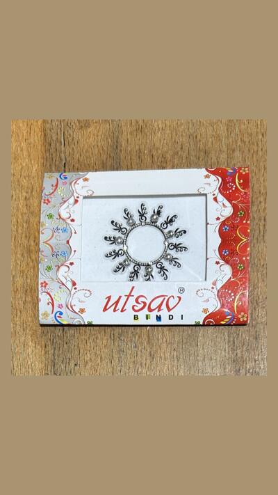 Bindi/stick-on tattoo, circular, single colour, diameter 3.8 cm