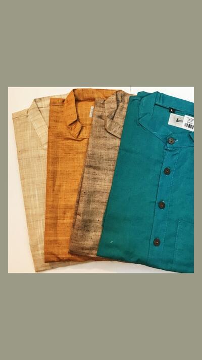 Men’s plain-coloured jacket, stand-up collar, short sleeves