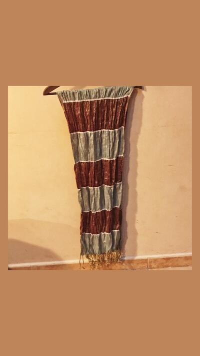 Narrow striped scarf, 3 styles