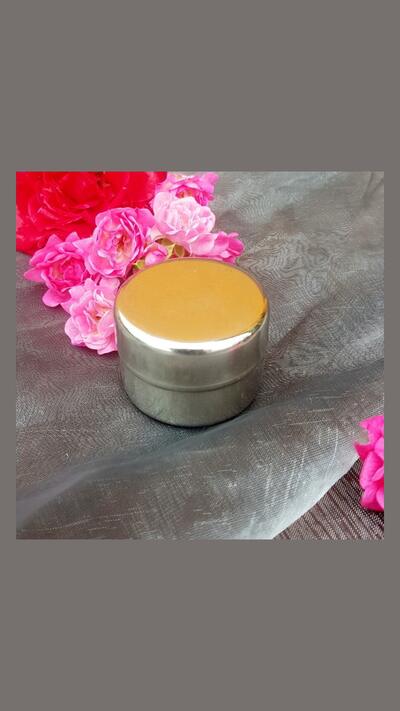 Box with lid, diameter 6 cm, Om Sakthi 1