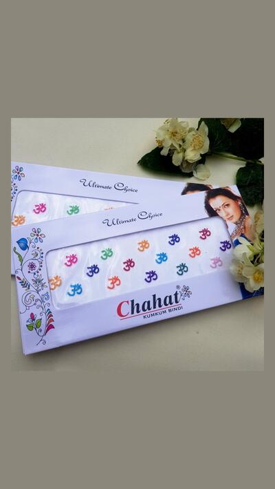 Colourful Bindi Om