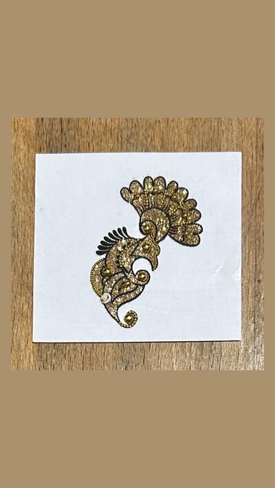 Gold Ornament Stick-on Tattoos (9 designs)