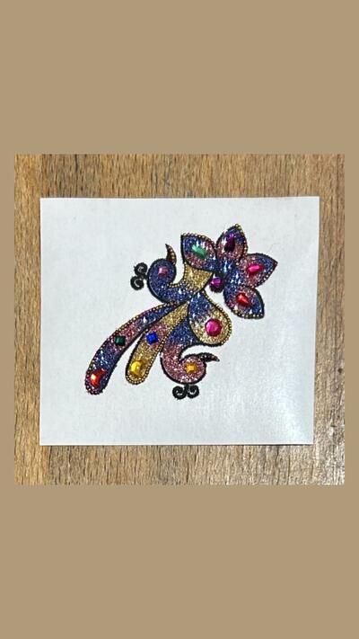 Sticker Tattoos: Colourful Bird Ornaments (6 designs)
