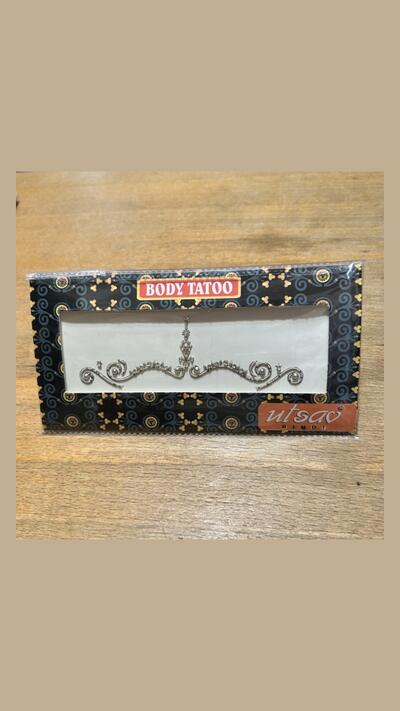 Silver stick-on tattoos