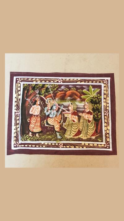 Hand-painted painting on canvas