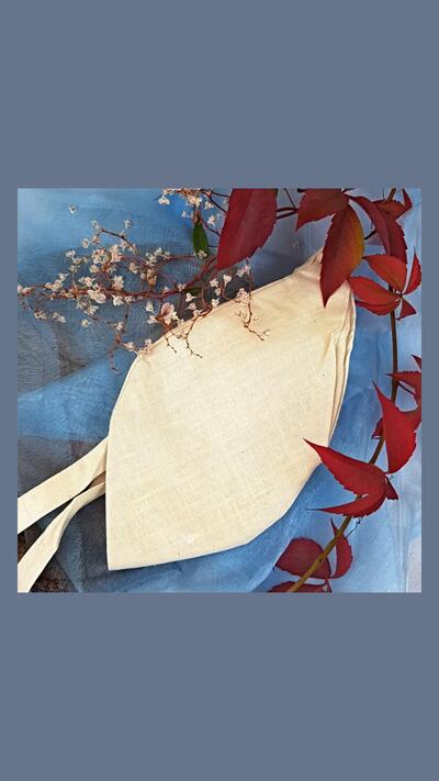 Natural silk Japa pouch