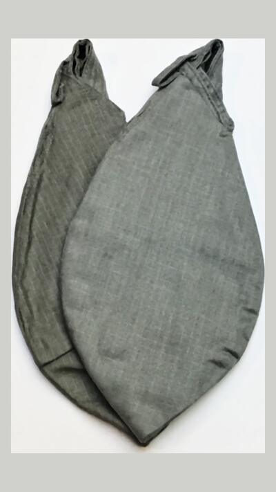 Japa bag made of sturdy canvas, grey, chequered pattern