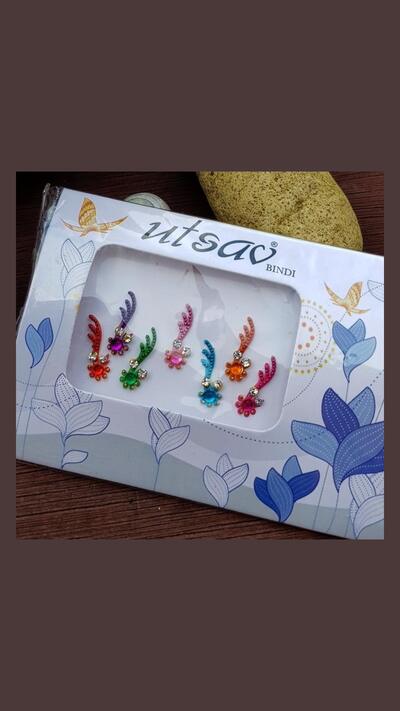 Coloured bindi, 1.7 cm