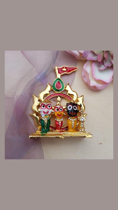 Jagannath made of gilded metal