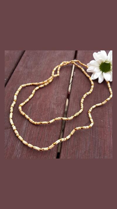 Kantimála, 2nd series, thicker gold beads