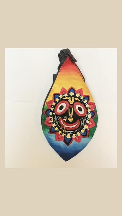 Jagannath painted japa bag