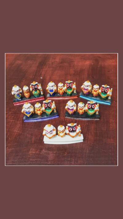 Jagannath, Baladev, Subhadra – medium-sized murti