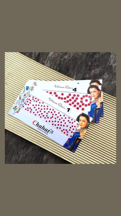 Bindi, size 4, red