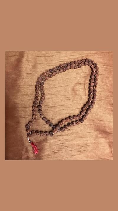Large Rudraksha Japa Mala, rosary